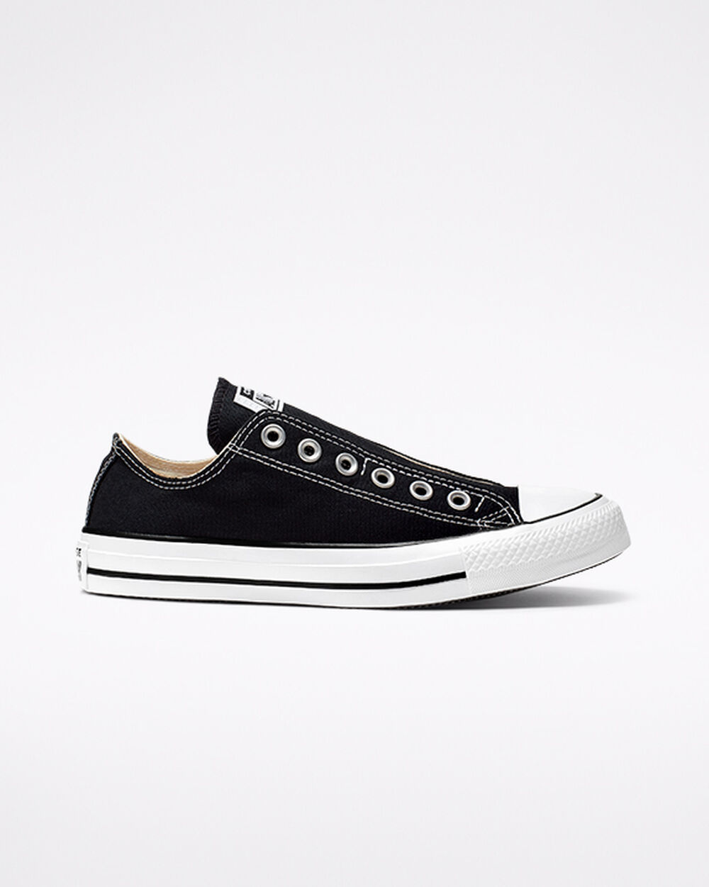 Slip On Converse Chuck Taylor All Star Hombre Negras Blancas Negras | Argentina-326757