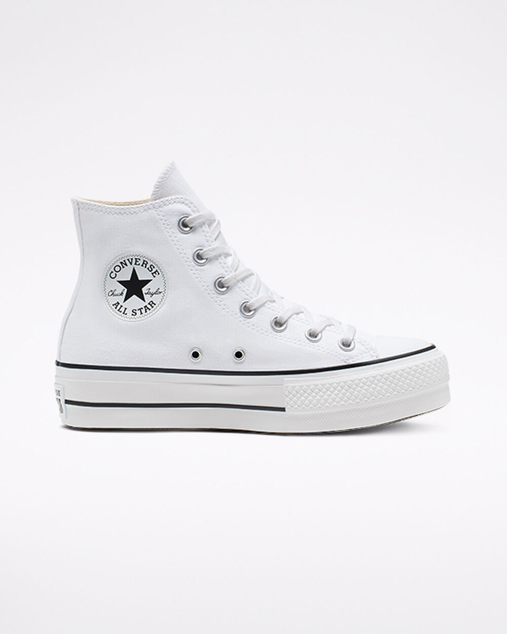 Zapatillas Converse Chuck Taylor All Star Mujer Blancas Negras Blancas | Argentina-204937