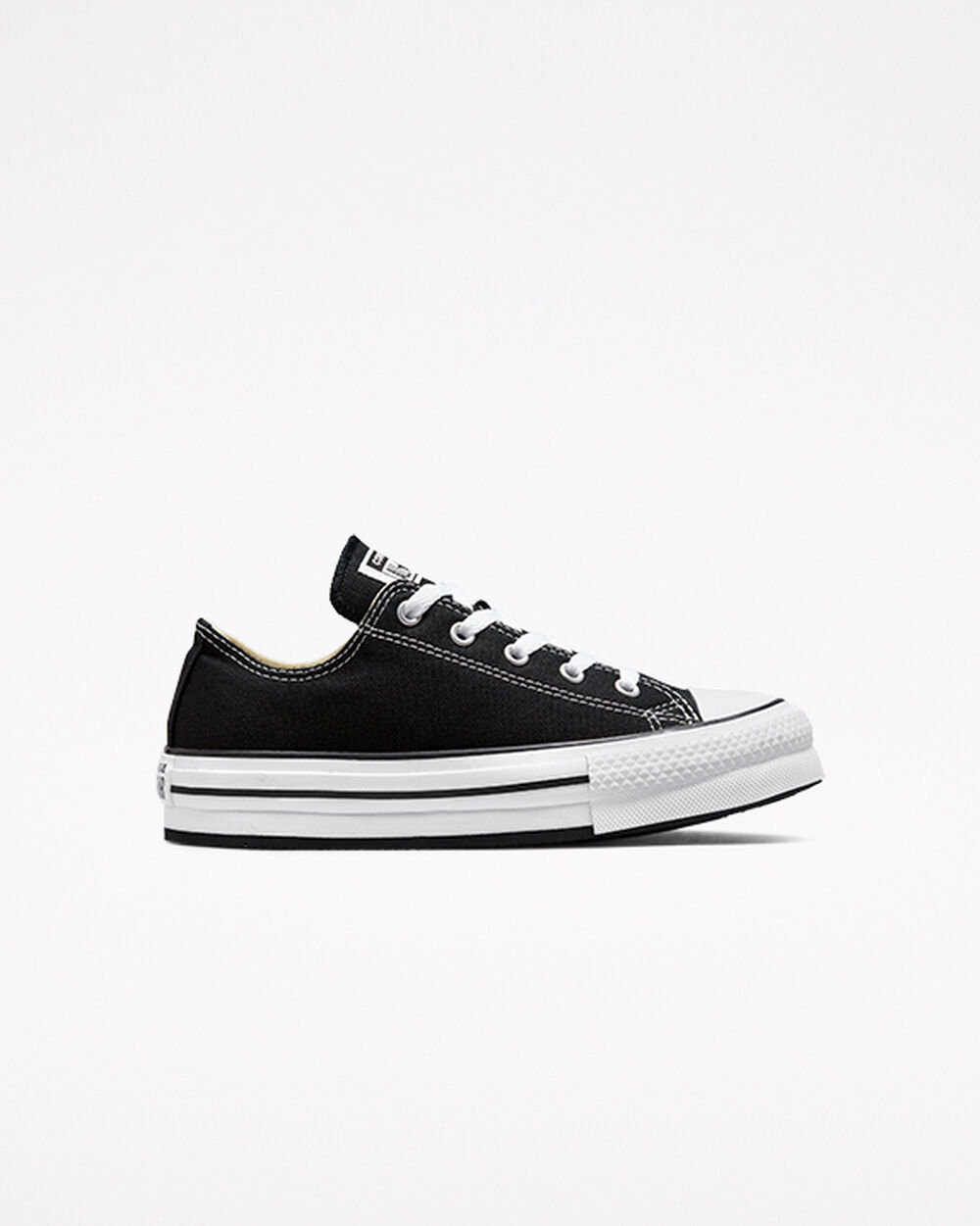 Zapatillas Converse Chuck Taylor All Star Niña Negras Blancas Negras | Argentina-327967