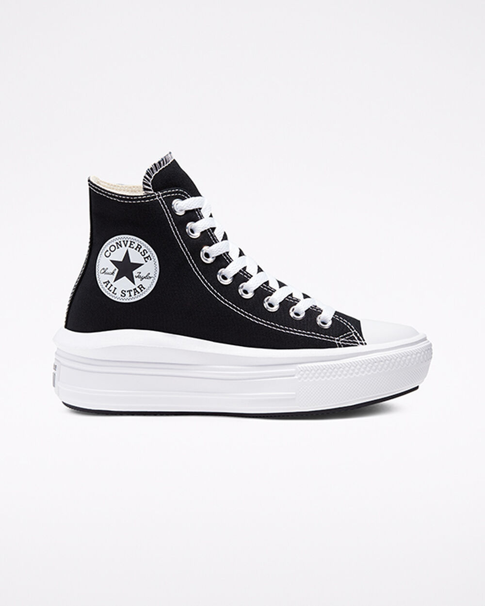 Zapatillas Converse Chuck Taylor All Star Move Mujer Negras Beige Blancas | Argentina-534107