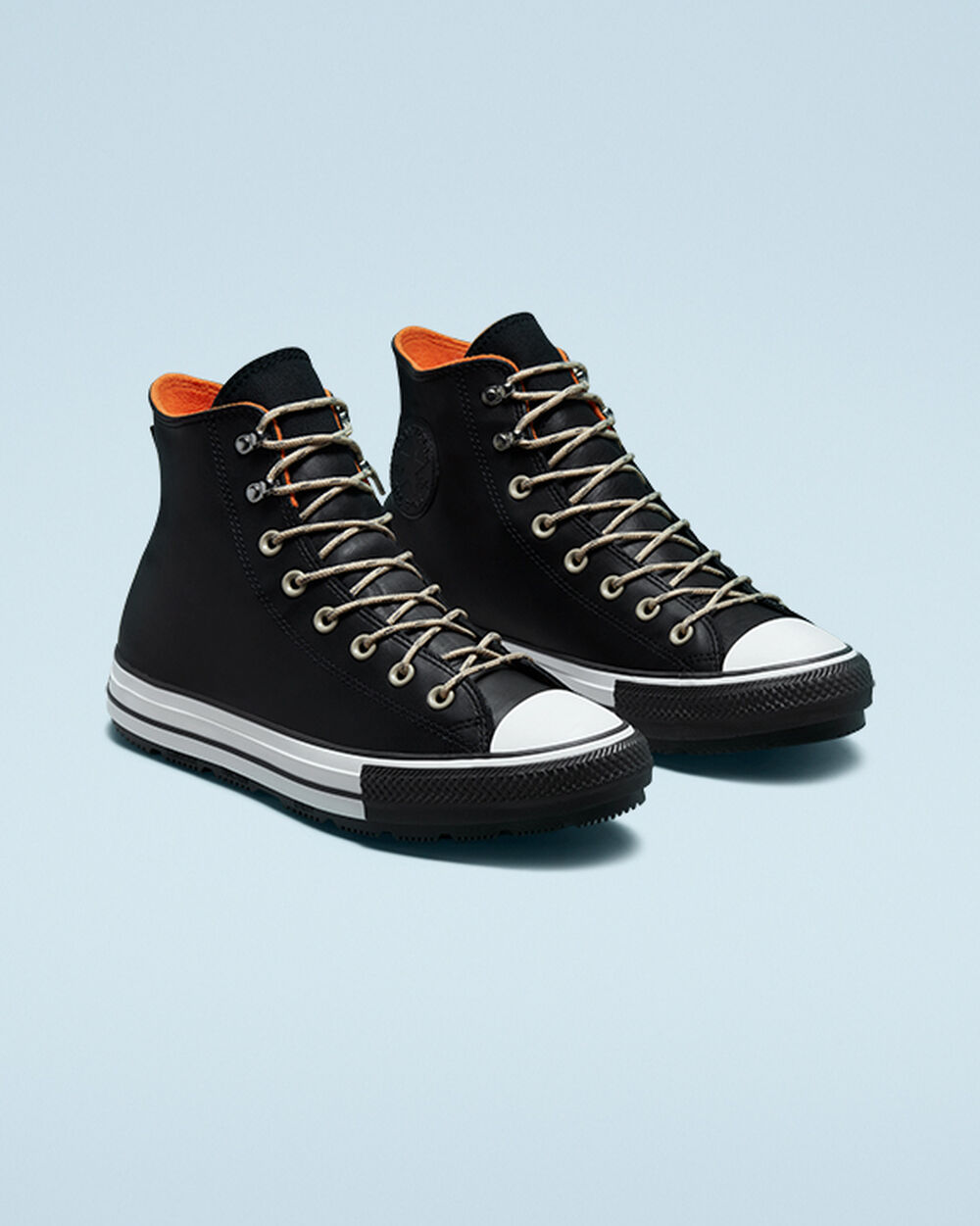 Botas de Invierno Converse Chuck Taylor All Star Mujer Negras Blancas Negras | Argentina-091437