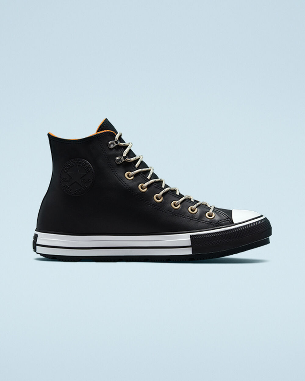 Botas de Invierno Converse Chuck Taylor All Star Mujer Negras Blancas Negras | Argentina-091437