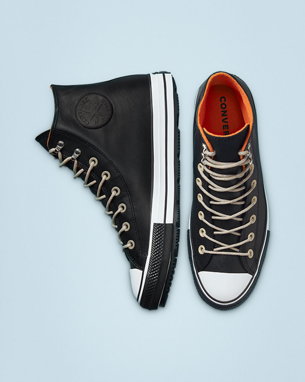 Botas de Invierno Converse Chuck Taylor All Star Hombre Negras Blancas Negras | Argentina-581327