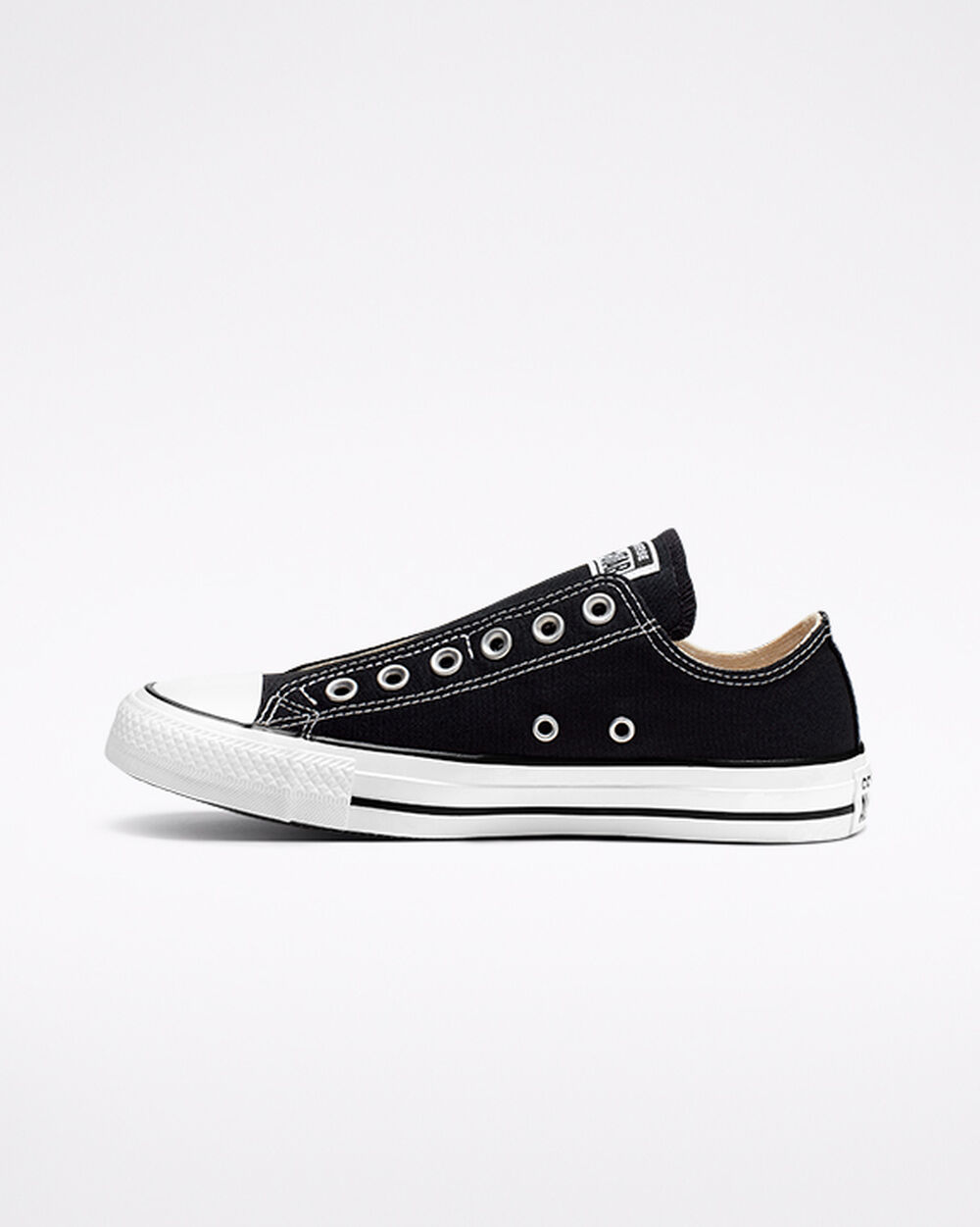 Slip On Converse Chuck Taylor All Star Hombre Negras Blancas Negras | Argentina-326757