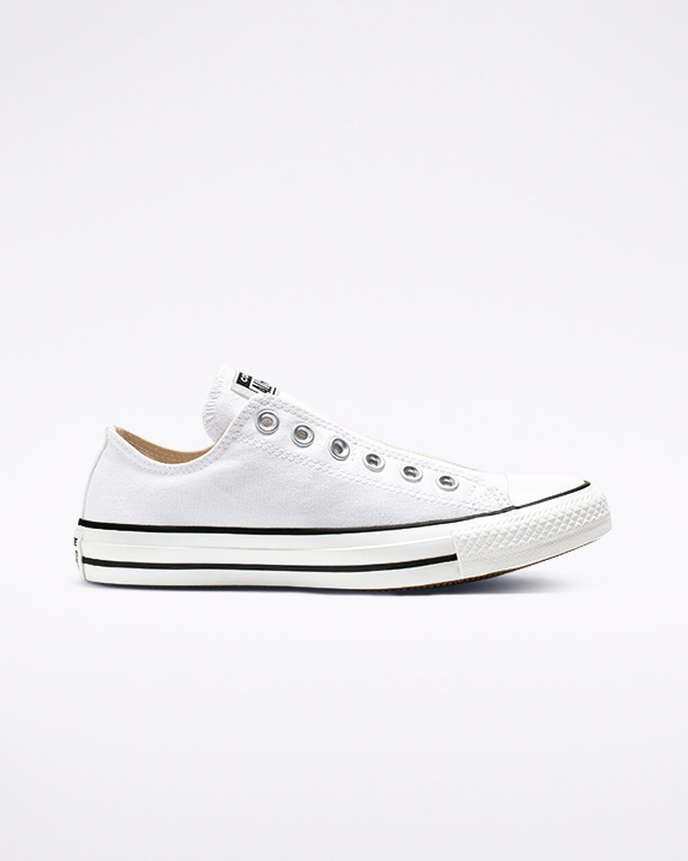 Slip On Converse Chuck Taylor All Star Hombre Blancas Negras Blancas | Argentina-63297