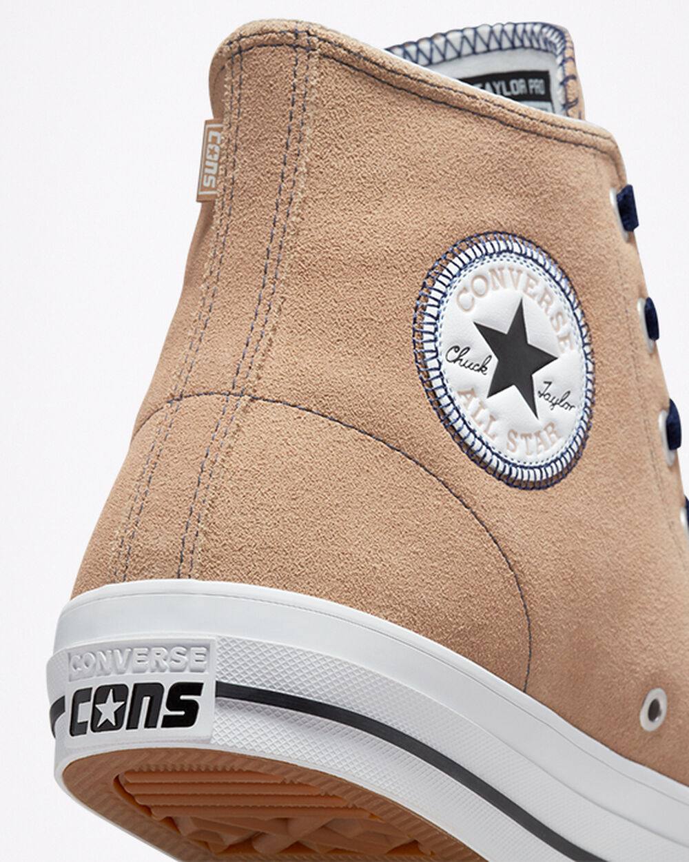 Zapatillas Converse CONS Chuck Taylor All Star Pro Mujer Kaki Negras Blancas | Argentina-015347