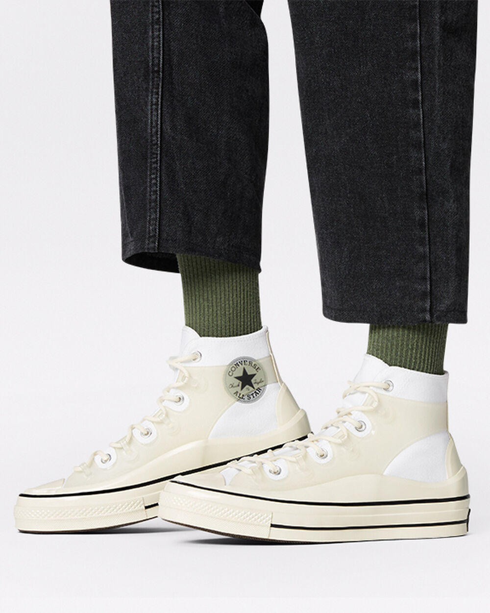 Zapatillas Converse Chuck 70 Hombre Blancas Negras | Argentina-415097