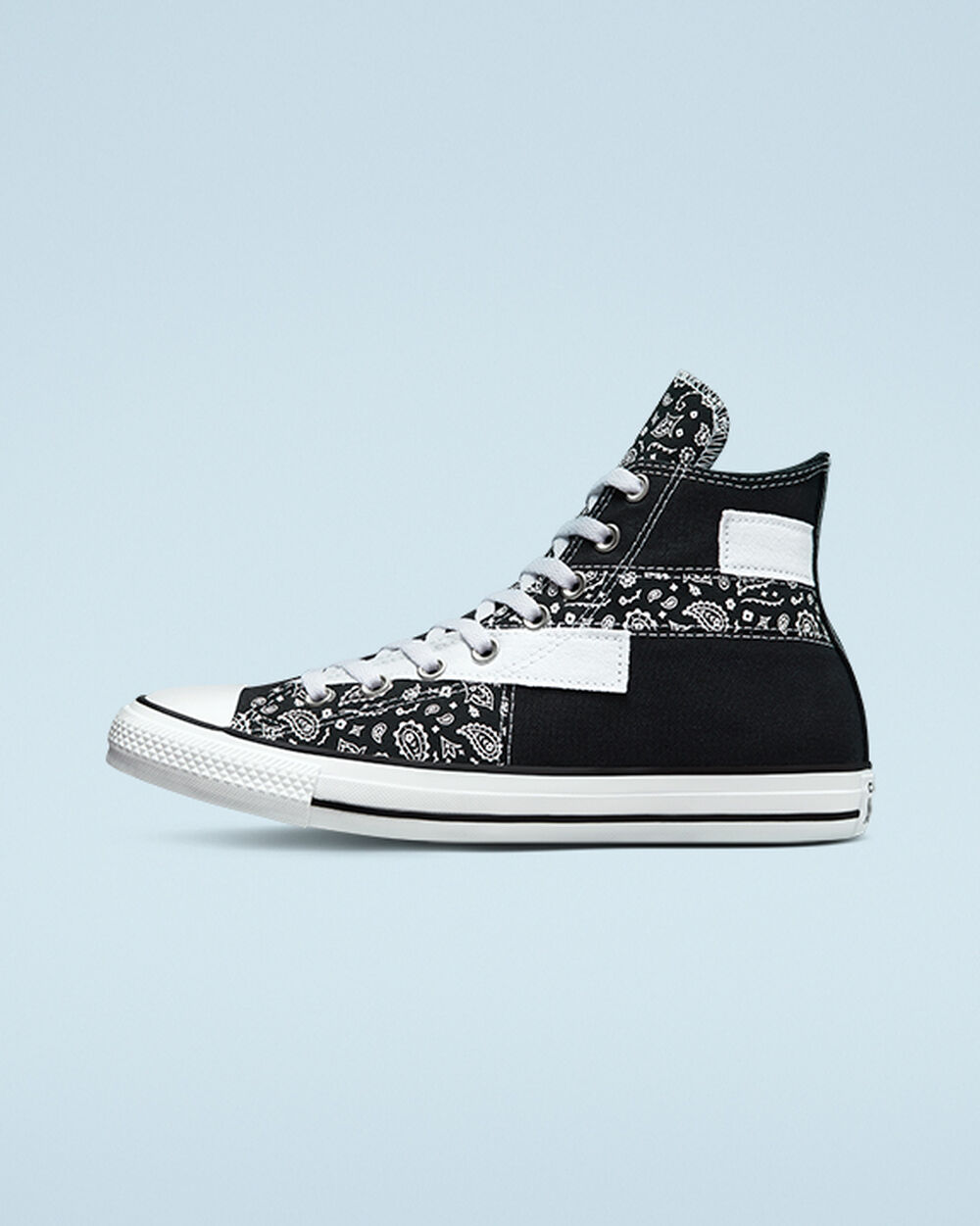 Zapatillas Converse Chuck Taylor All Star Hombre Negras Blancas Negras | Argentina-031767