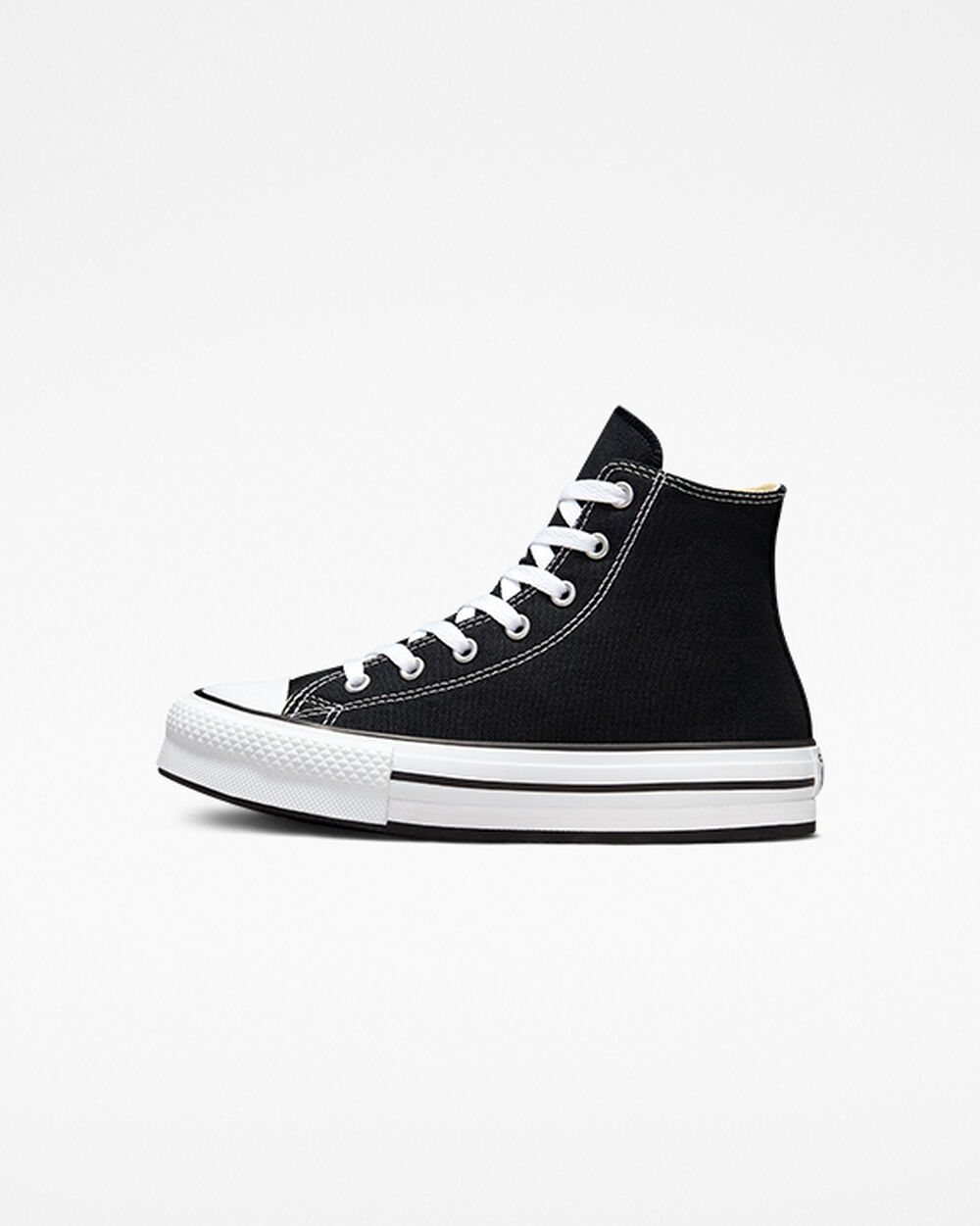 Zapatillas Converse Chuck Taylor All Star Niña Negras Blancas Negras | Argentina-165947