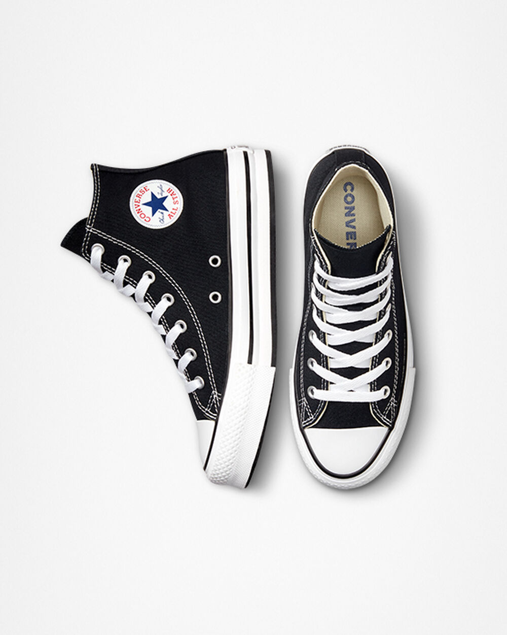 Zapatillas Converse Chuck Taylor All Star Niña Negras Blancas Negras | Argentina-165947