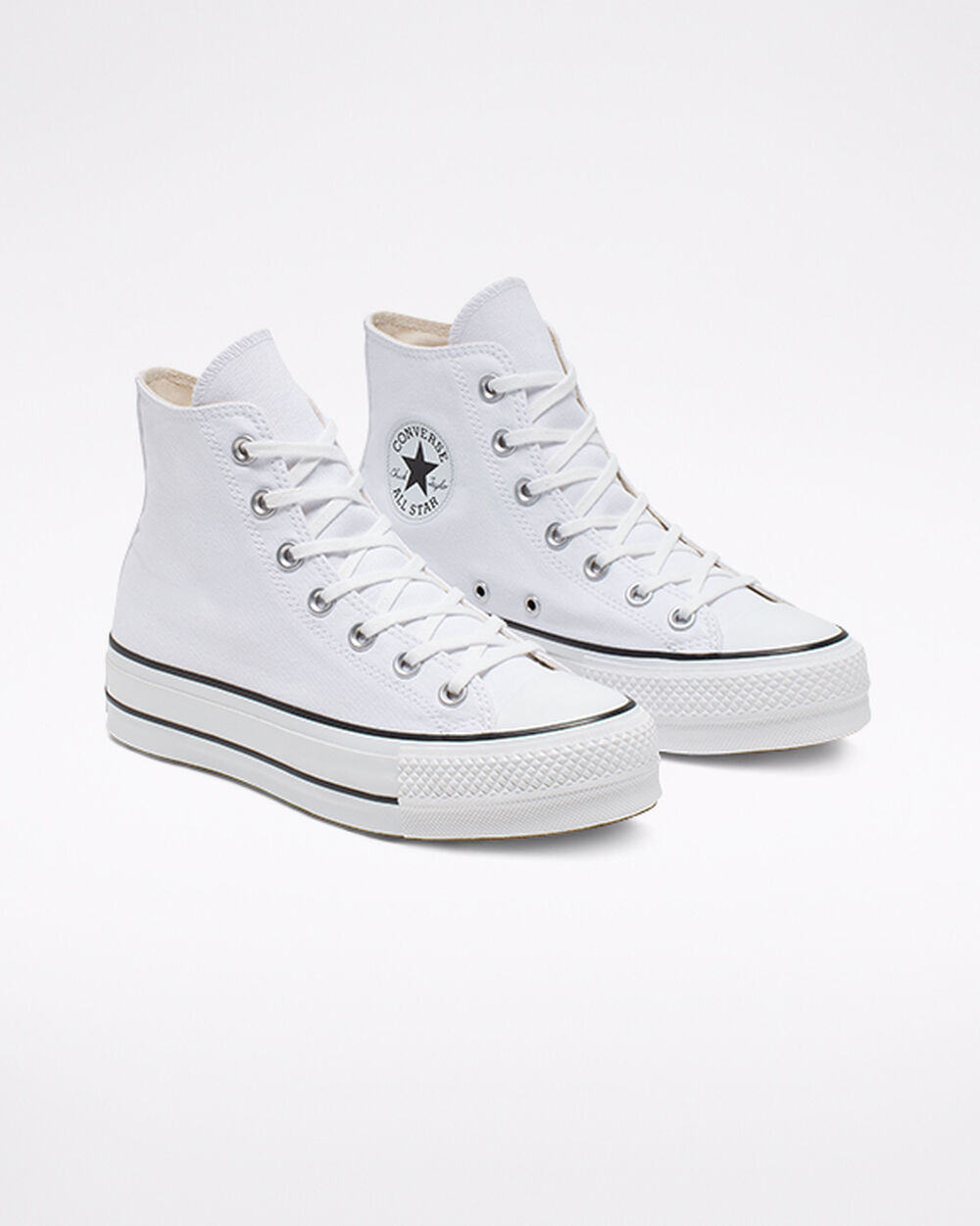 Zapatillas Converse Chuck Taylor All Star Mujer Blancas Negras Blancas | Argentina-204937