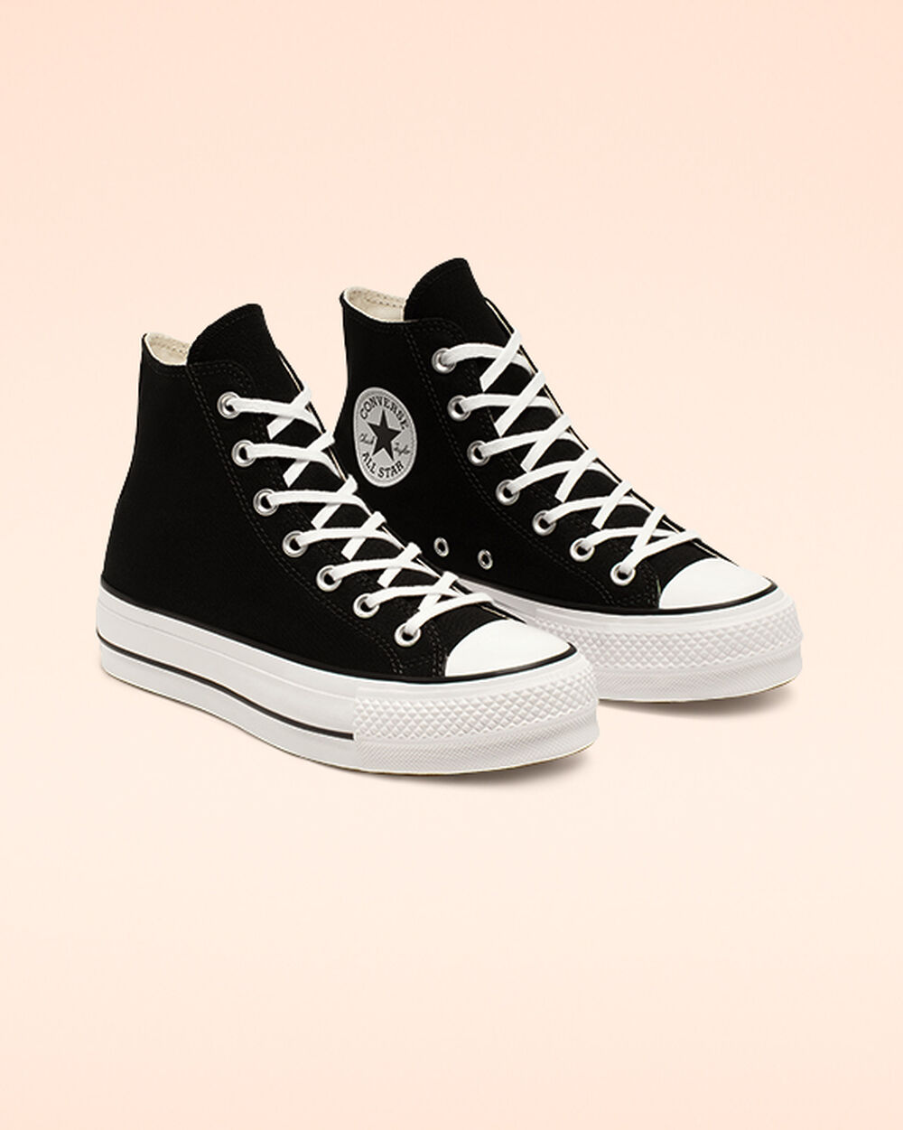 Zapatillas Converse Chuck Taylor All Star Mujer Negras Blancas | Argentina-213497