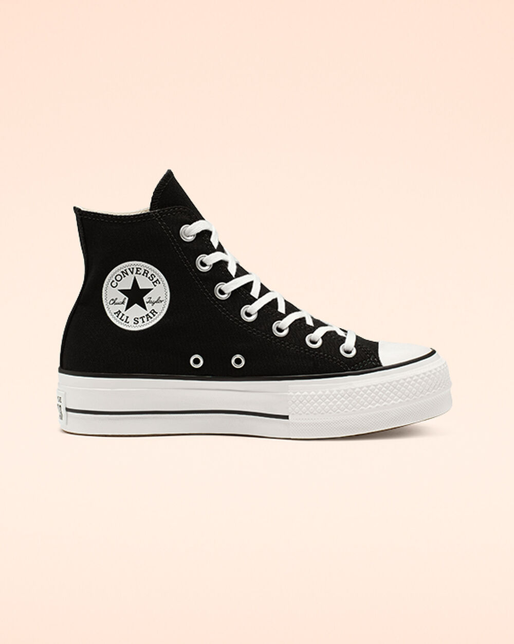 Zapatillas Converse Chuck Taylor All Star Mujer Negras Blancas | Argentina-213497