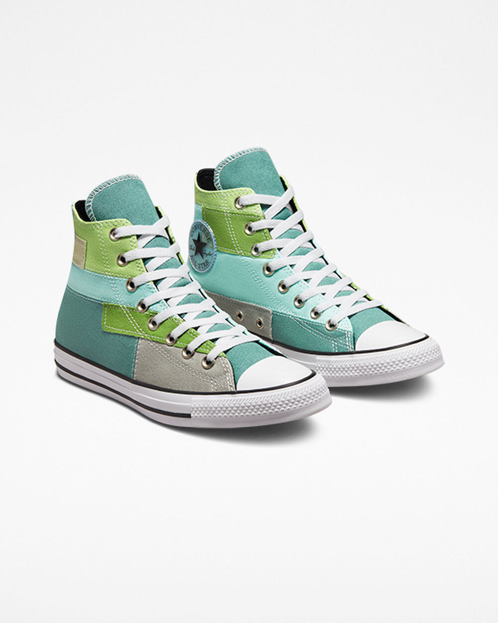 Zapatillas Converse Chuck Taylor All Star Mujer Azules Claro Verde Claro | Argentina-27367