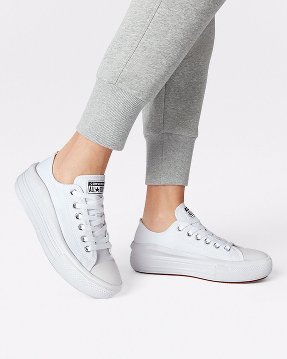 Zapatillas Converse Chuck Taylor All Star Move Mujer Blancas Blancas | Argentina-279067