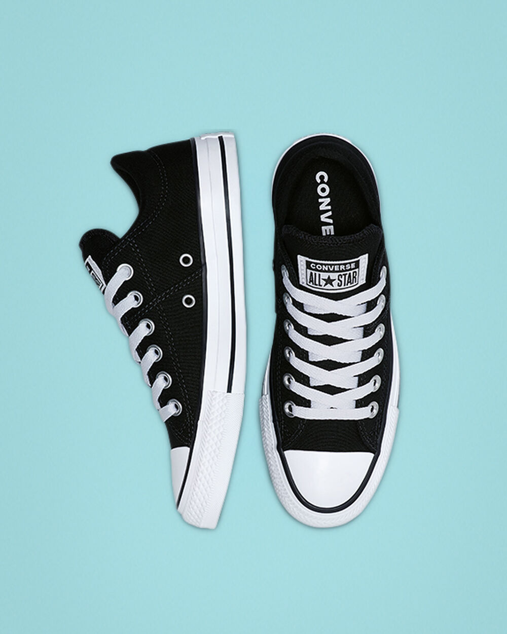 Zapatillas Converse Chuck Taylor All Star Madison Mujer Negras Blancas Negras | Argentina-381907