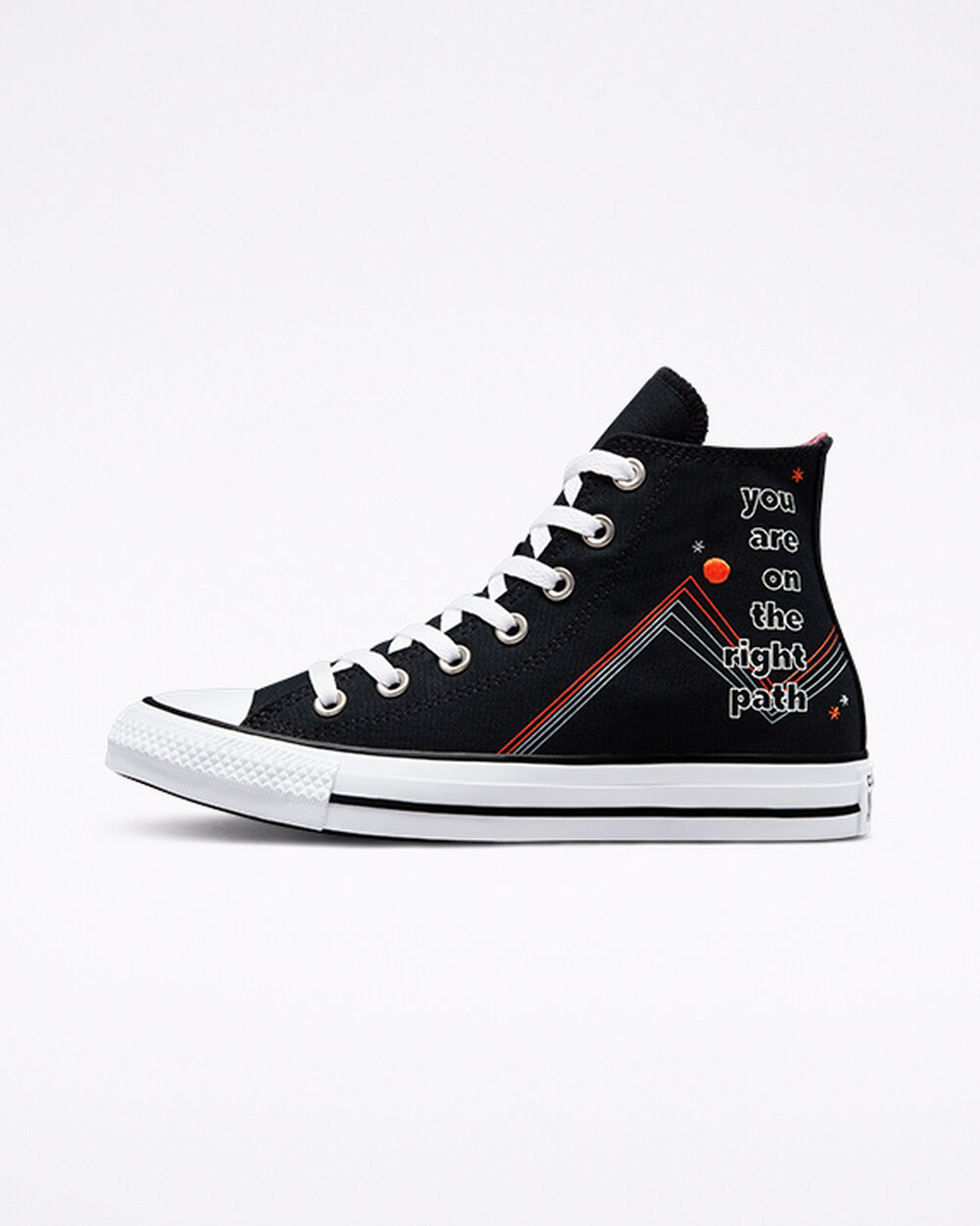 Zapatillas Converse Chuck Taylor All Star Mujer Negras Blancas Gris | Argentina-418027