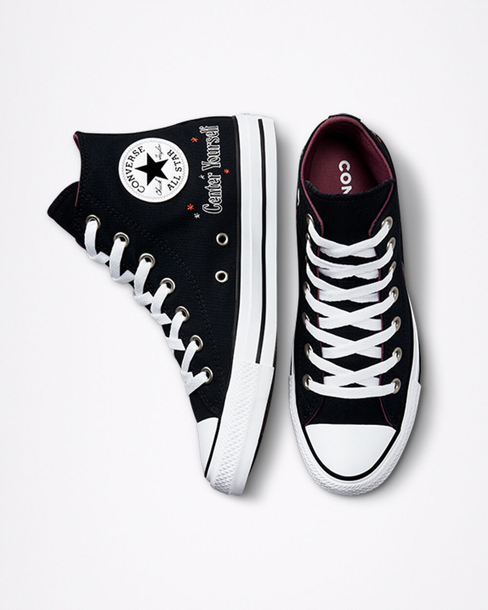 Zapatillas Converse Chuck Taylor All Star Mujer Negras Blancas Gris | Argentina-418027