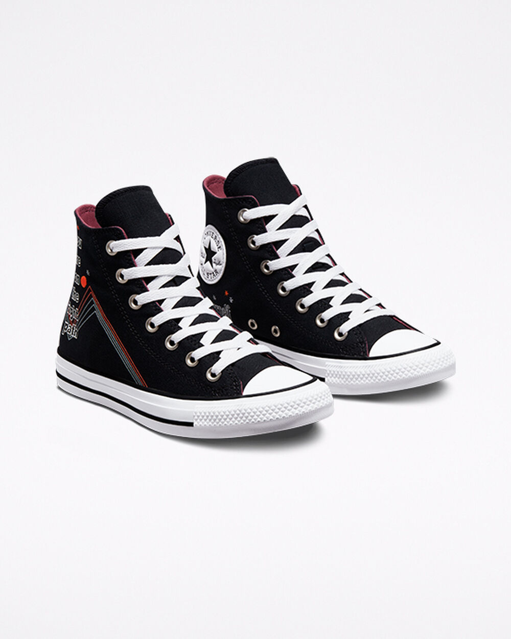 Zapatillas Converse Chuck Taylor All Star Mujer Negras Blancas Gris | Argentina-418027