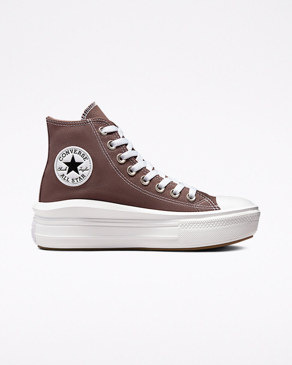 Zapatillas Converse Chuck Taylor All Star Move Mujer Marrones Blancas | Argentina-485907