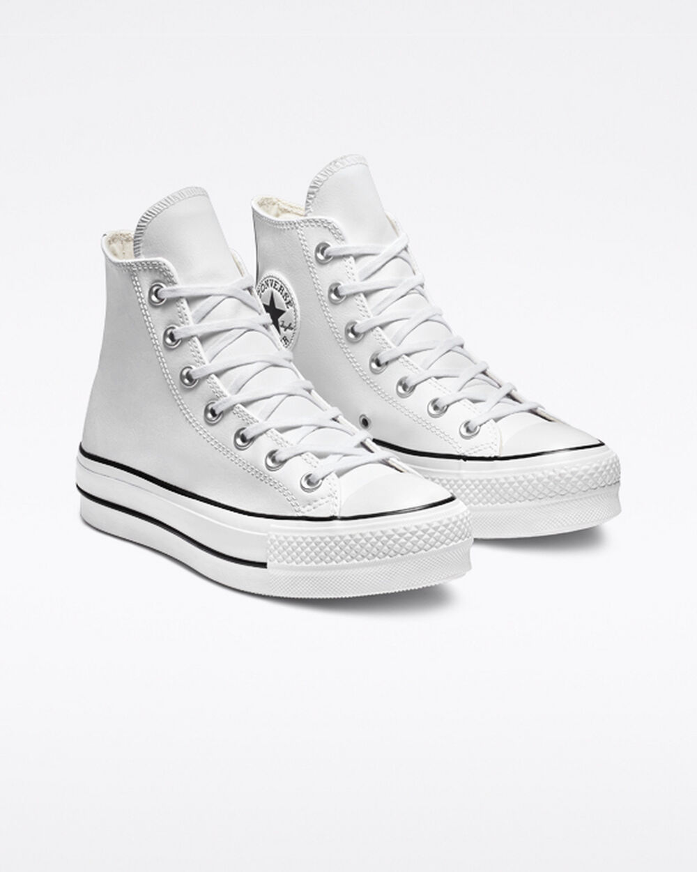 Zapatillas Converse Chuck Taylor All Star Mujer Blancas Negras Blancas | Argentina-51497