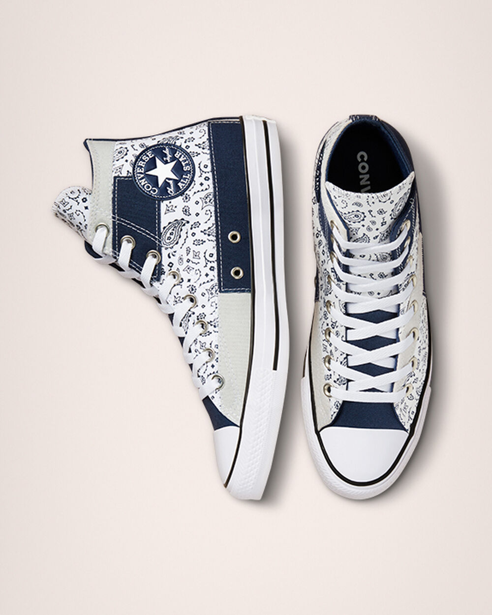 Zapatillas Converse Chuck Taylor All Star Mujer Azul Marino Blancas | Argentina-597317