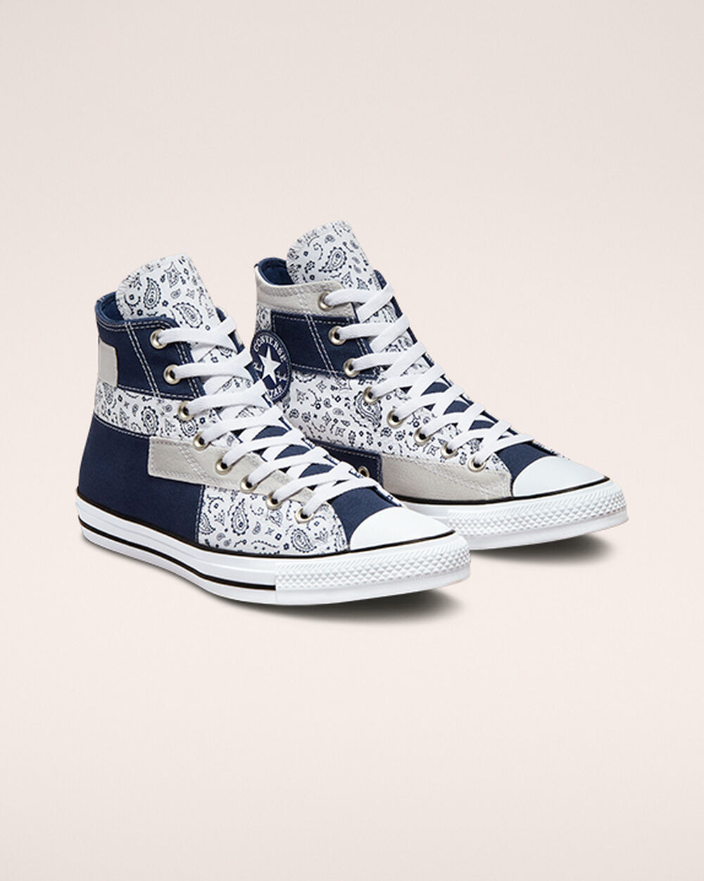 Zapatillas Converse Chuck Taylor All Star Mujer Azul Marino Blancas | Argentina-597317