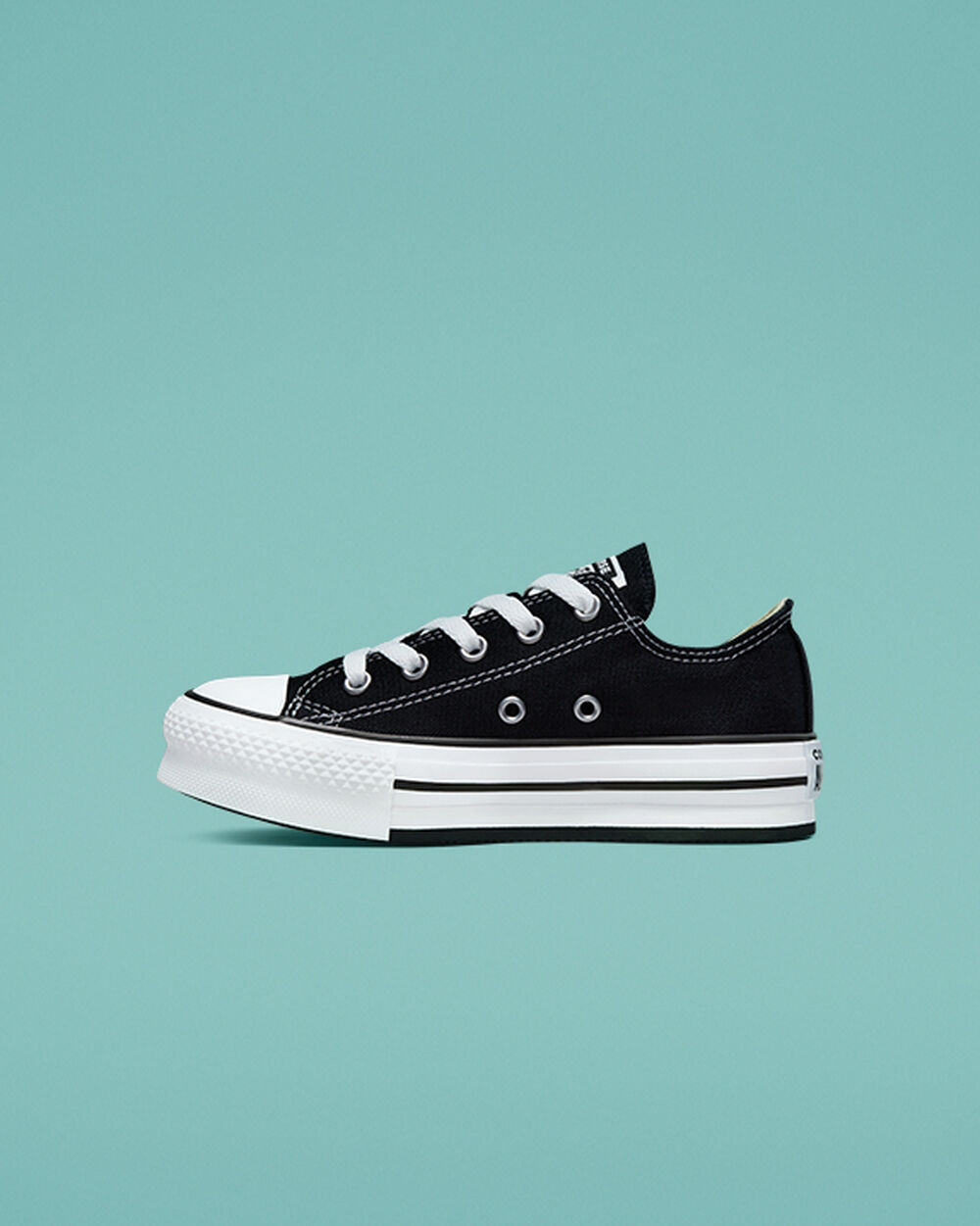 Zapatillas Converse Chuck Taylor All Star Niña Negras Blancas Negras | Argentina-603177