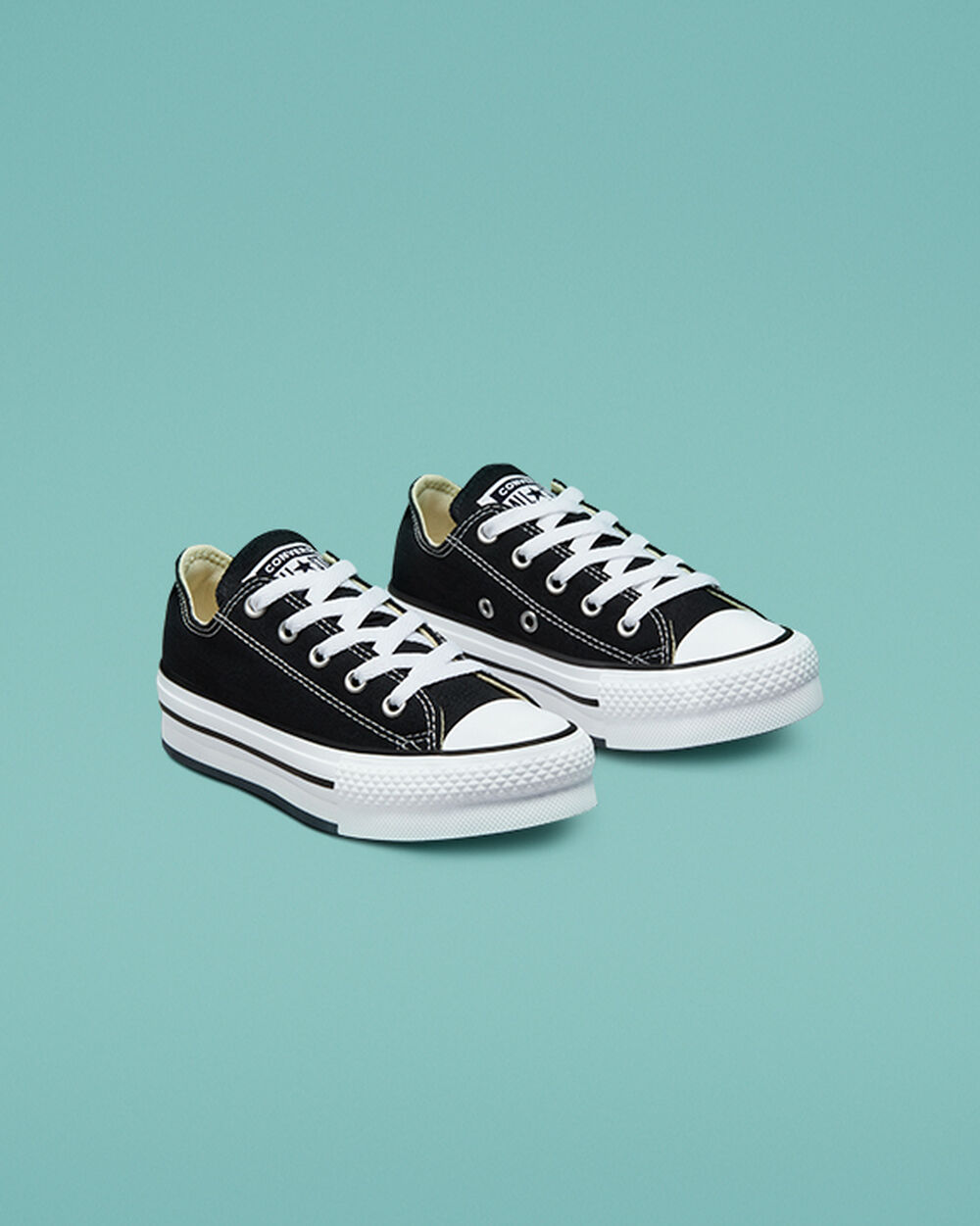 Zapatillas Converse Chuck Taylor All Star Niña Negras Blancas Negras | Argentina-603177