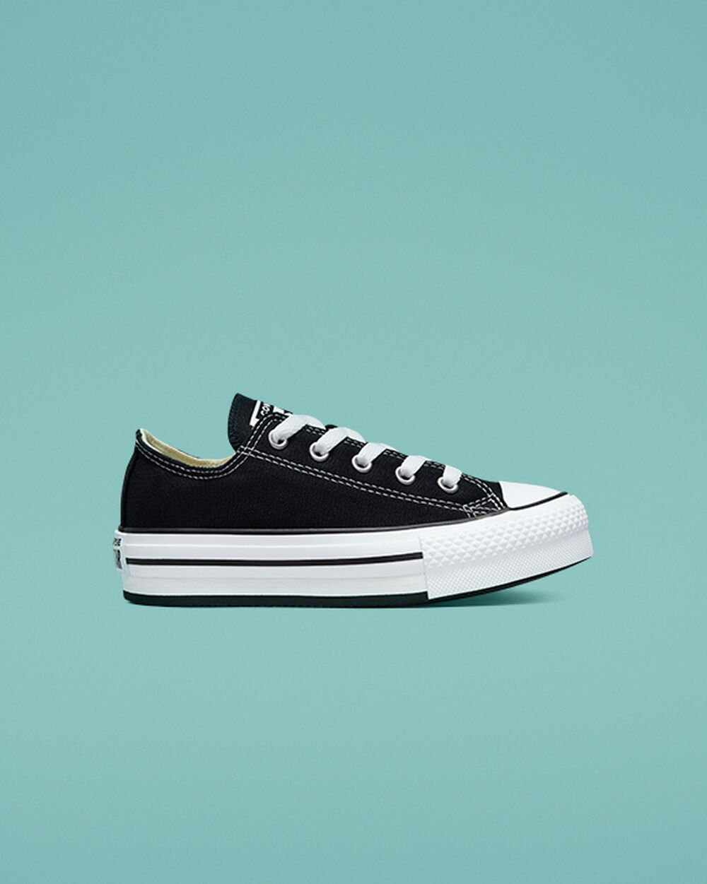 Zapatillas Converse Chuck Taylor All Star Niña Negras Blancas Negras | Argentina-603177