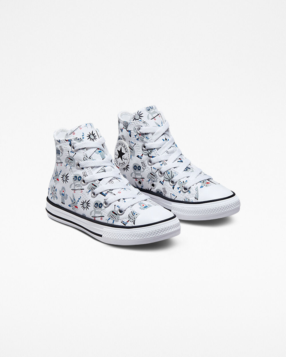 Zapatillas Converse Chuck Taylor All Star Niña Blancas Gris Azules | Argentina-671507