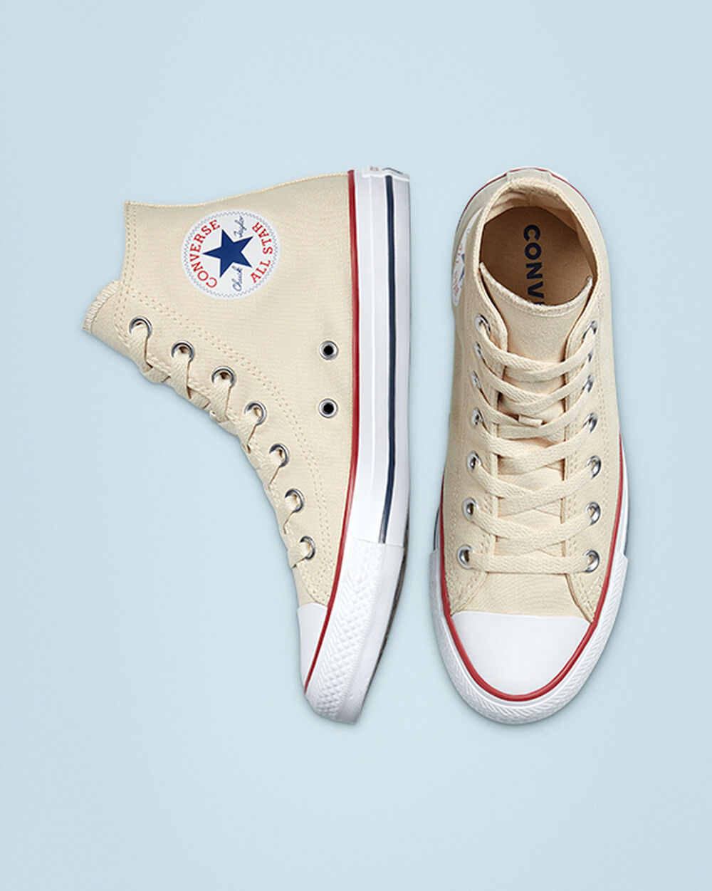 Zapatillas Converse Chuck Taylor All Star Mujer Beige Blancas | Argentina-834257