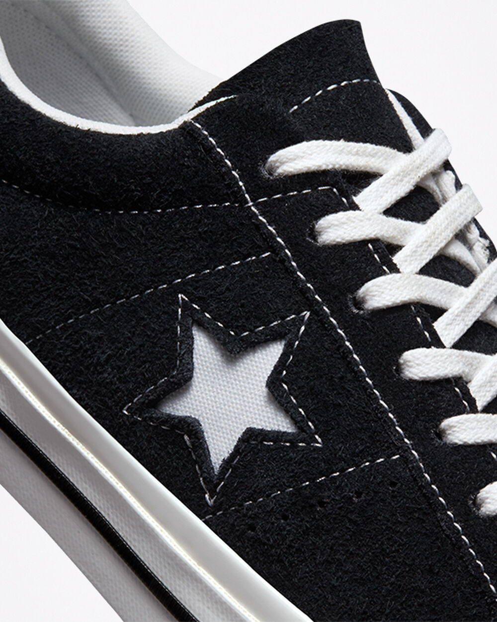 Zapatillas Converse One Star Hombre Negras Blancas | Argentina-138727