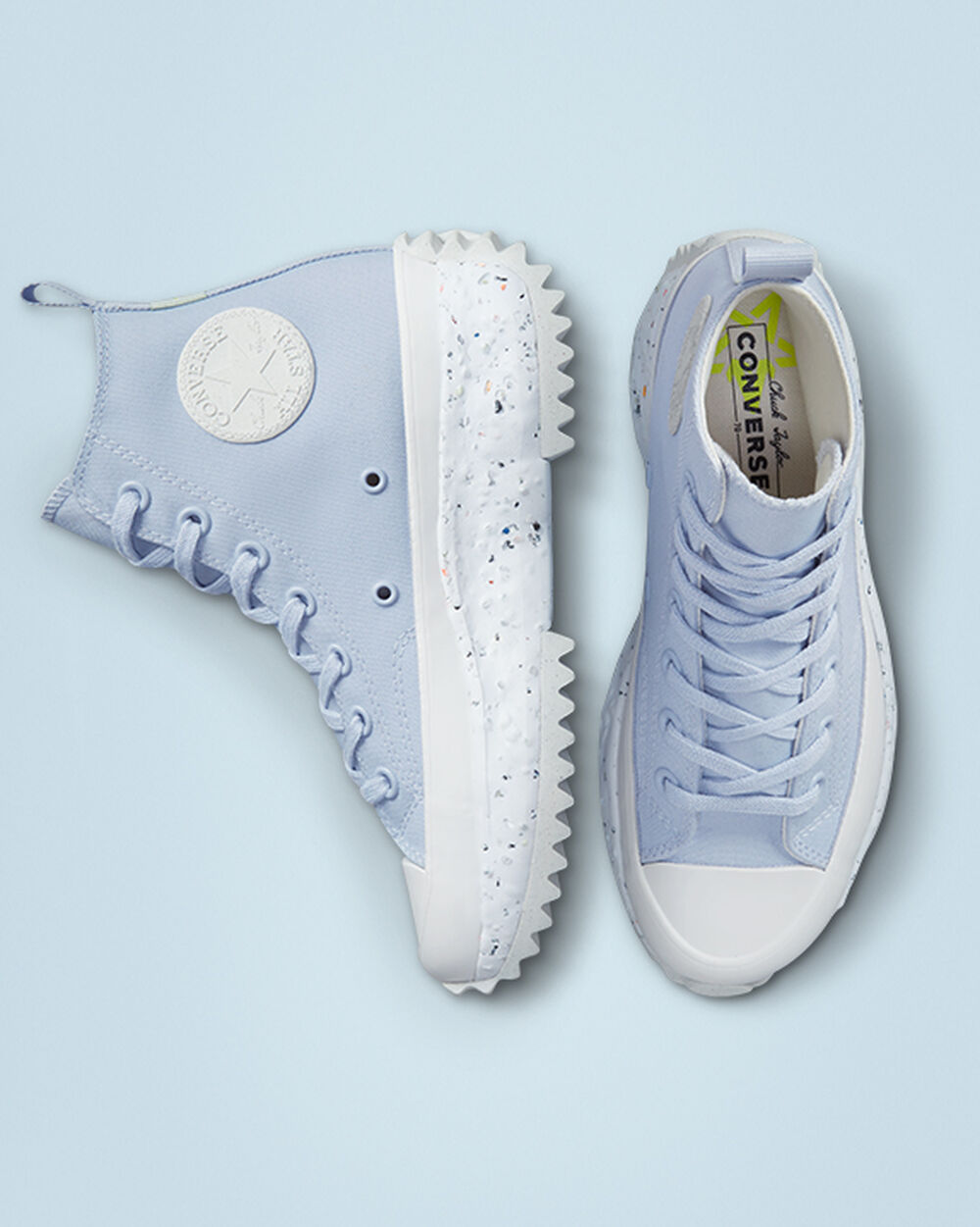 Zapatillas Converse Run Star Hike Hombre Azules Claro Blancas | Argentina-16747